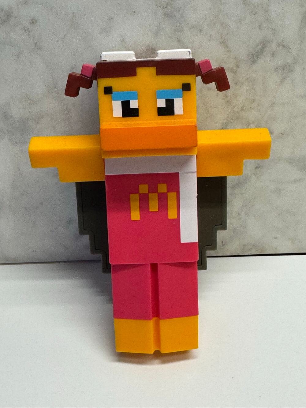 McDonalds Minecraft Movie Meal Toy Birdie Wings Block Figure (Loose)